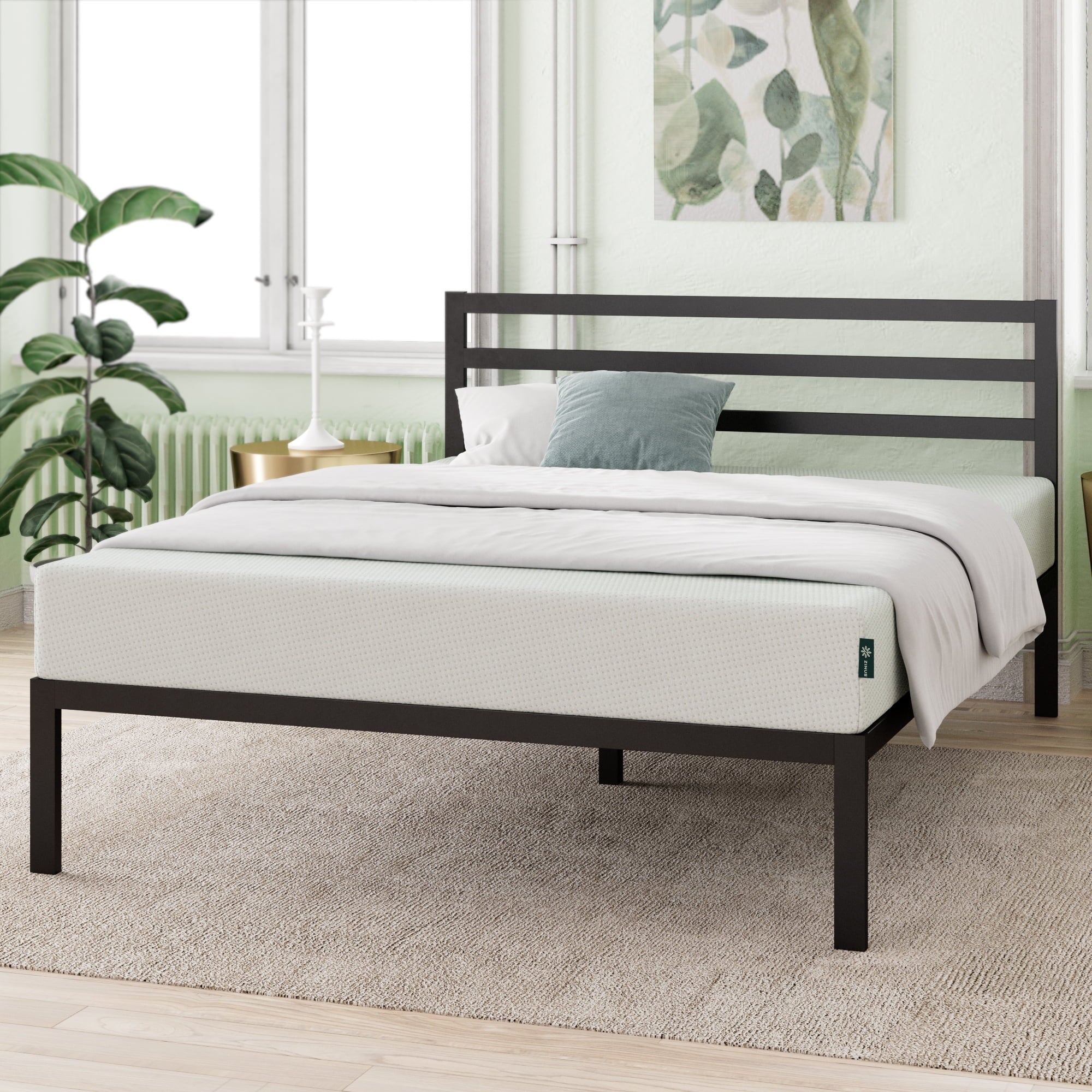 10" Green Tea Memory Foam Mattress, Twin