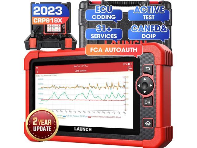 Launch X431 CRP919X Bi-Directional OBD2 Scanner with ECU Coding and All-System Diagnostics