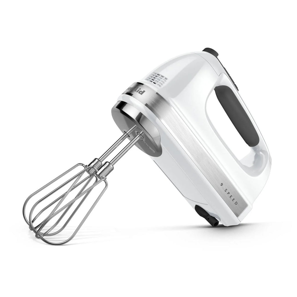 KitchenAid 9-Speed Hand Mixer, White, KHM926