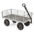 Gorilla Carts 1000-lb. Capacity Steel Utility Cart, Model #GOR1001-Com, 13-inch Pneumatic Tires