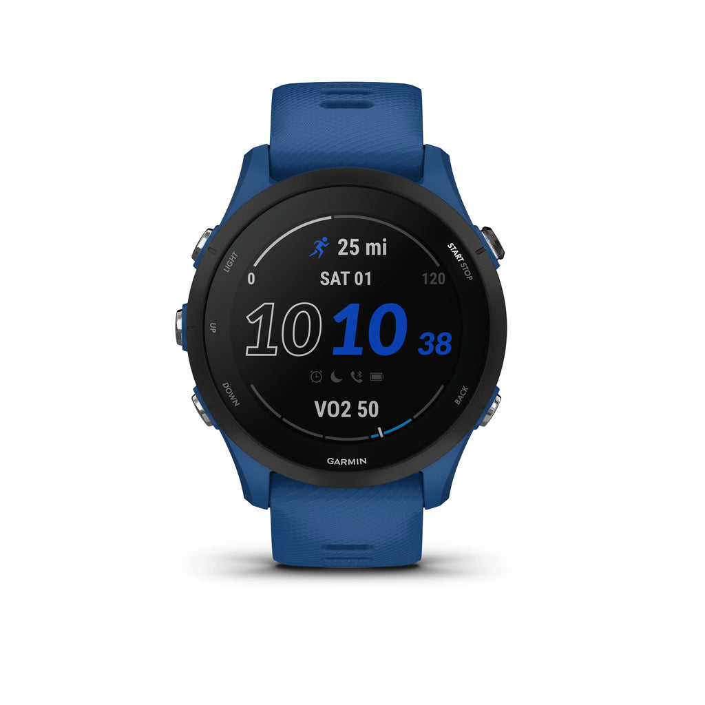 Garmin Forerunner 255 GPS Running Smartwatch Tidal Blue with Wearable4U E-Bank Bundle