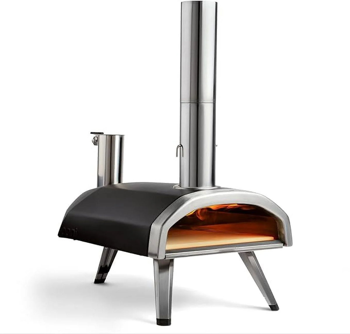 Open Box Ooni Fyra 12" Wood Fired Outdoor Pizza Oven - Portable Hard Wood - Black/Silver