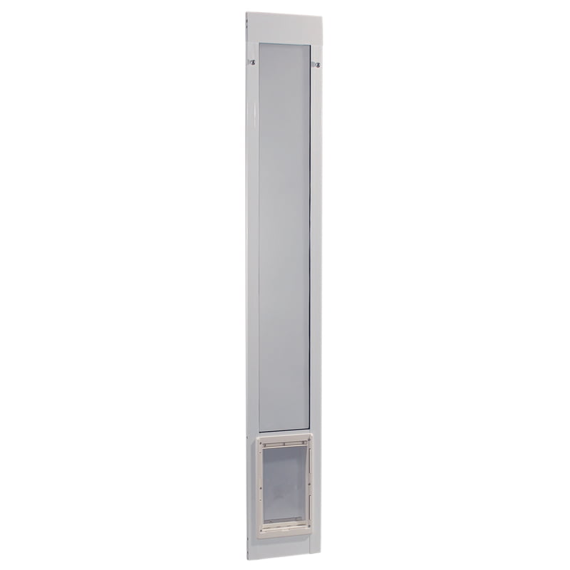 Glass Pet Door, Aluminum, 77.6 in. H X 11.5 in. W