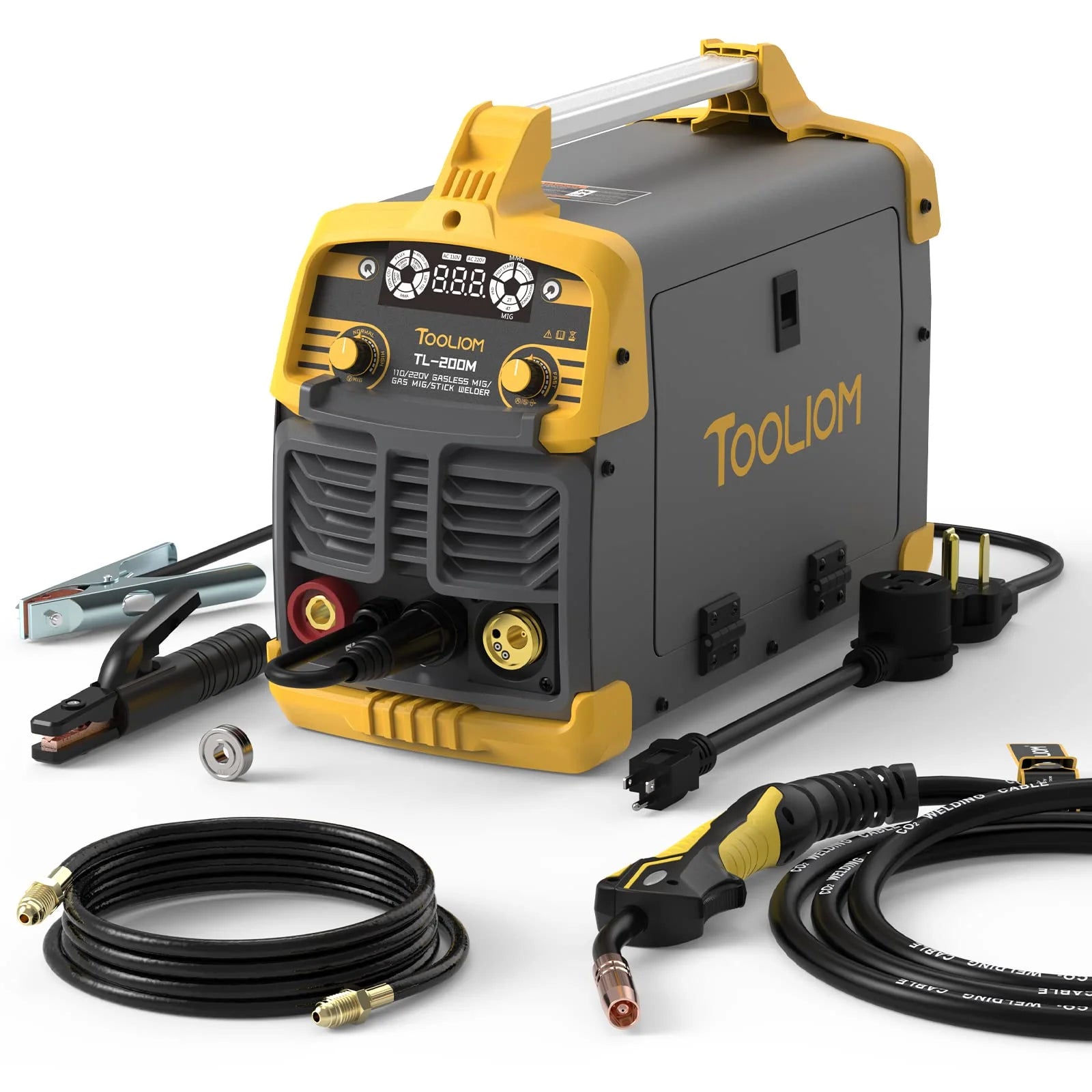 200M 3 in 1 Flux MIG Welder 110 / 220V Dual Voltage