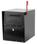 Oasis TriBolt Extra Large Metal Black Post Mount Locking Mailbox