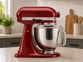 KitchenAid Artisan Series 5-Quart Tilt-Head Stand Mixer, Red (KSM150PSER)