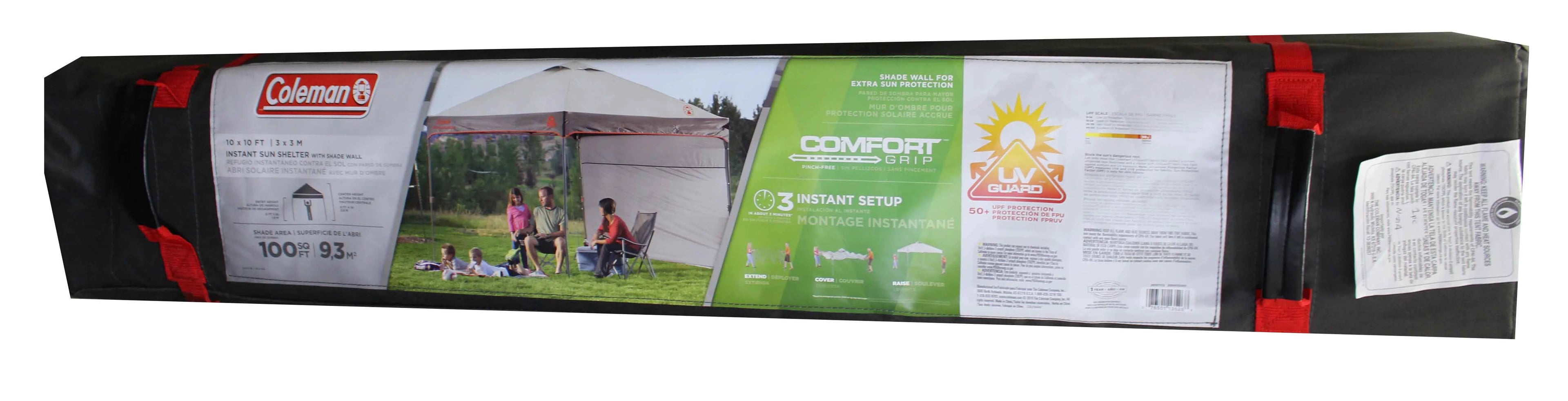 Instant Canopy with Sunwall 10'x10' - Gray