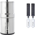 Big Berkey BK4X2 Countertop Water Filter System with 2 Black Berkey Elements and 2 Fluoride Filters