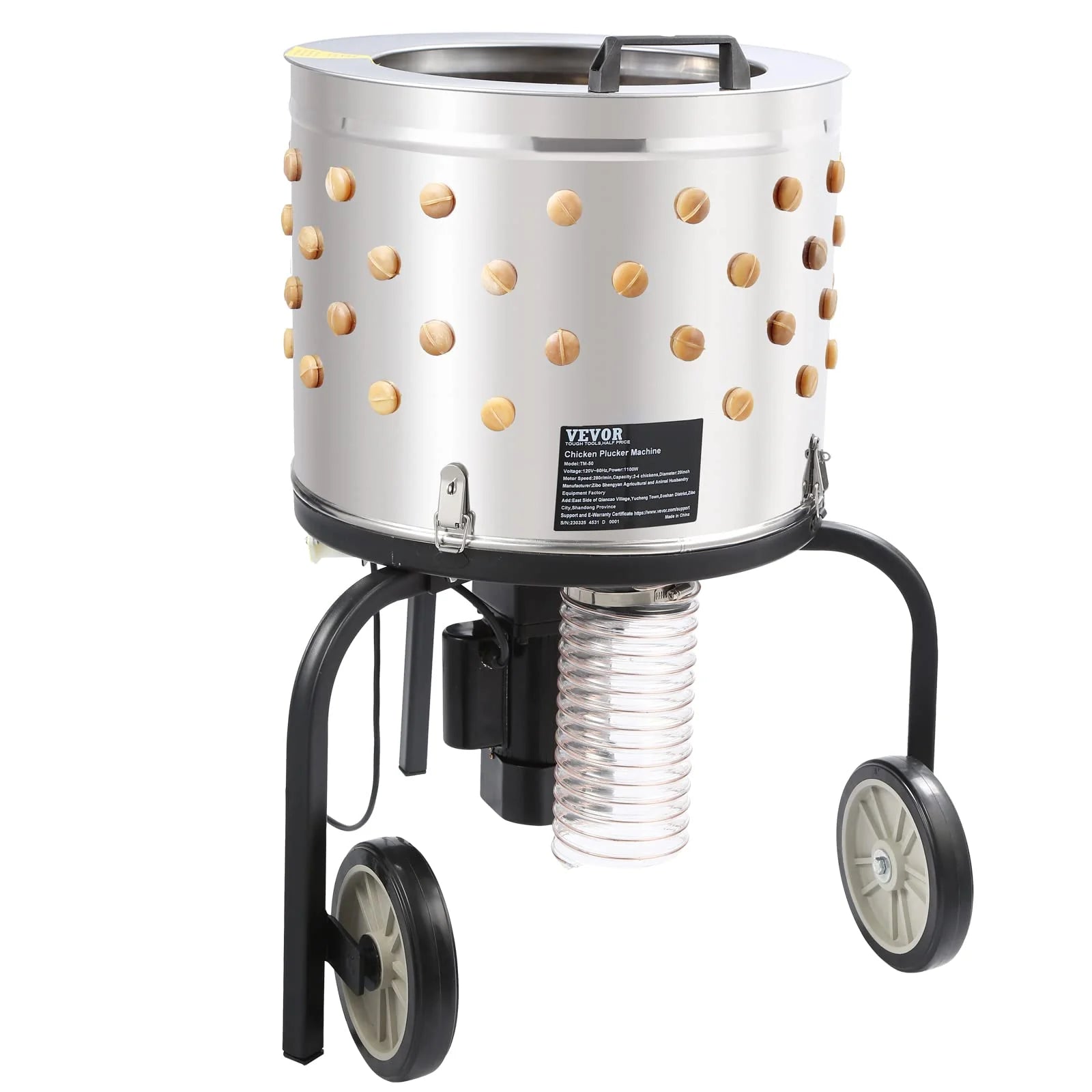 500W Chicken Plucker Machine with 20" Drum