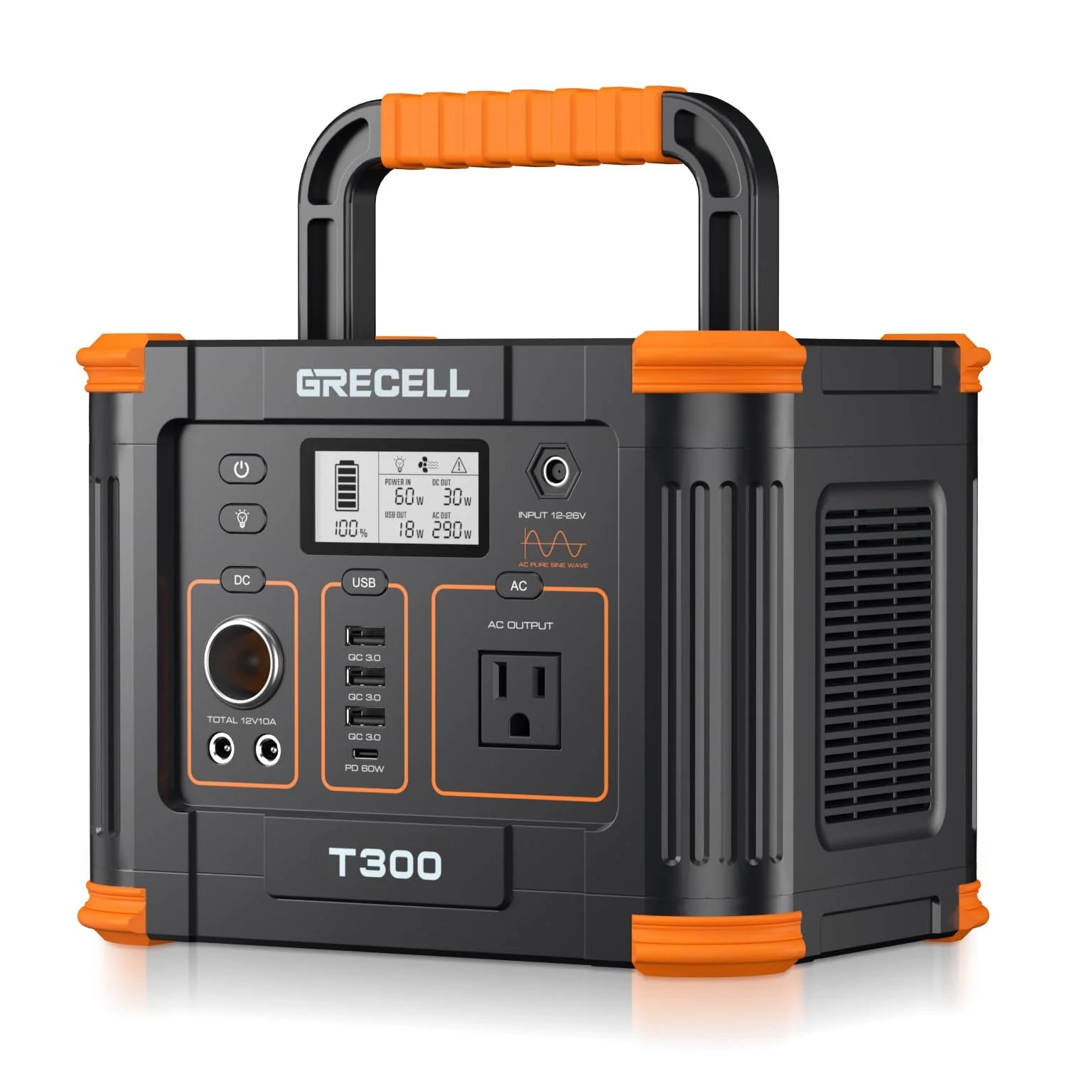 Portable Power Station 300W, Solar Generator