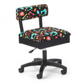H7013B Hydraulic Chair in Riley Blake Black Upholstery