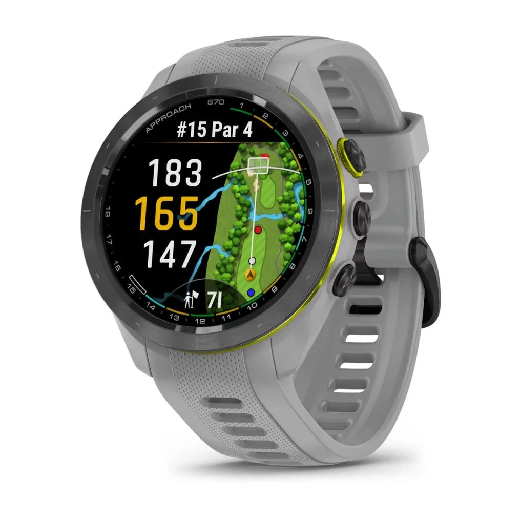 Garmin Approach S70 42mm Golf GPS Smartwatch, AMOLED Touchscreen Display - Gray