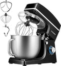 SPECSTAR 7.5 Quart Stand Mixer, 660W 6-Speed Tilt-Head Kitchen Electric Food Mixer with Beater, Dough Hook, Wire Whip, and Egg Separator, Black