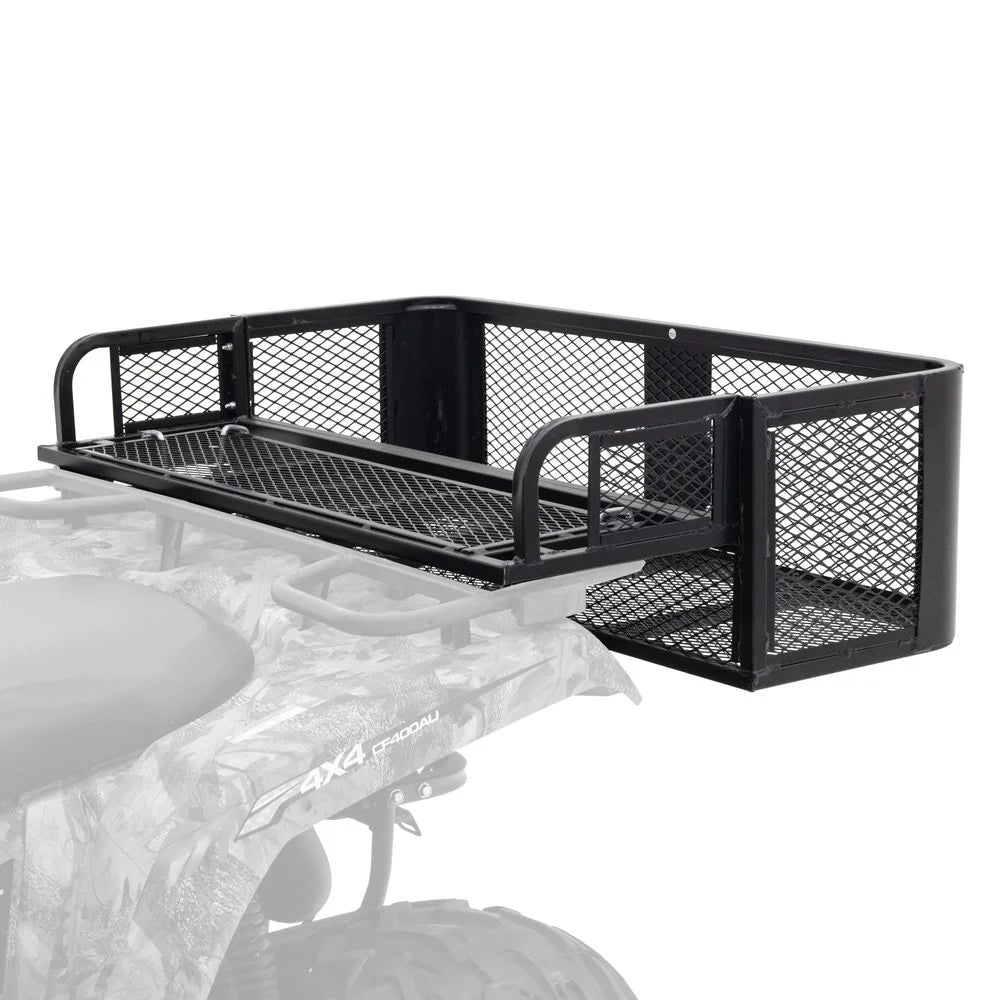Universal ATV/UTV Rear Drop Cargo Basket Rack - 150 lb. Capacity