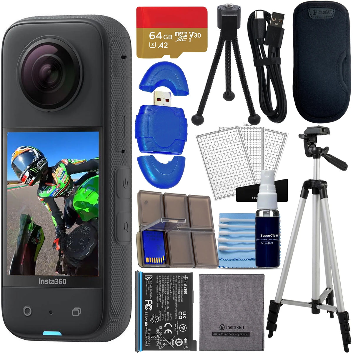 Insta360 X3 Waterproof 360 Action Camera - 5.7K HDR Video, 72MP Photo