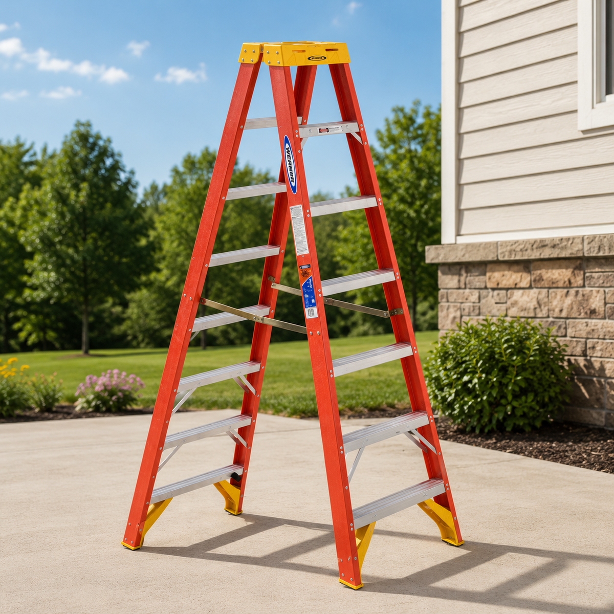 8 Ft. Type IA Fiberglass Twin Ladder
