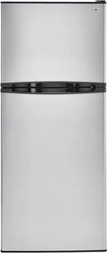 24 Top Freezer Refrigerator with 9.8 cu. ft. Total Capacity Frost-Free and Glass Shelves in Stainless