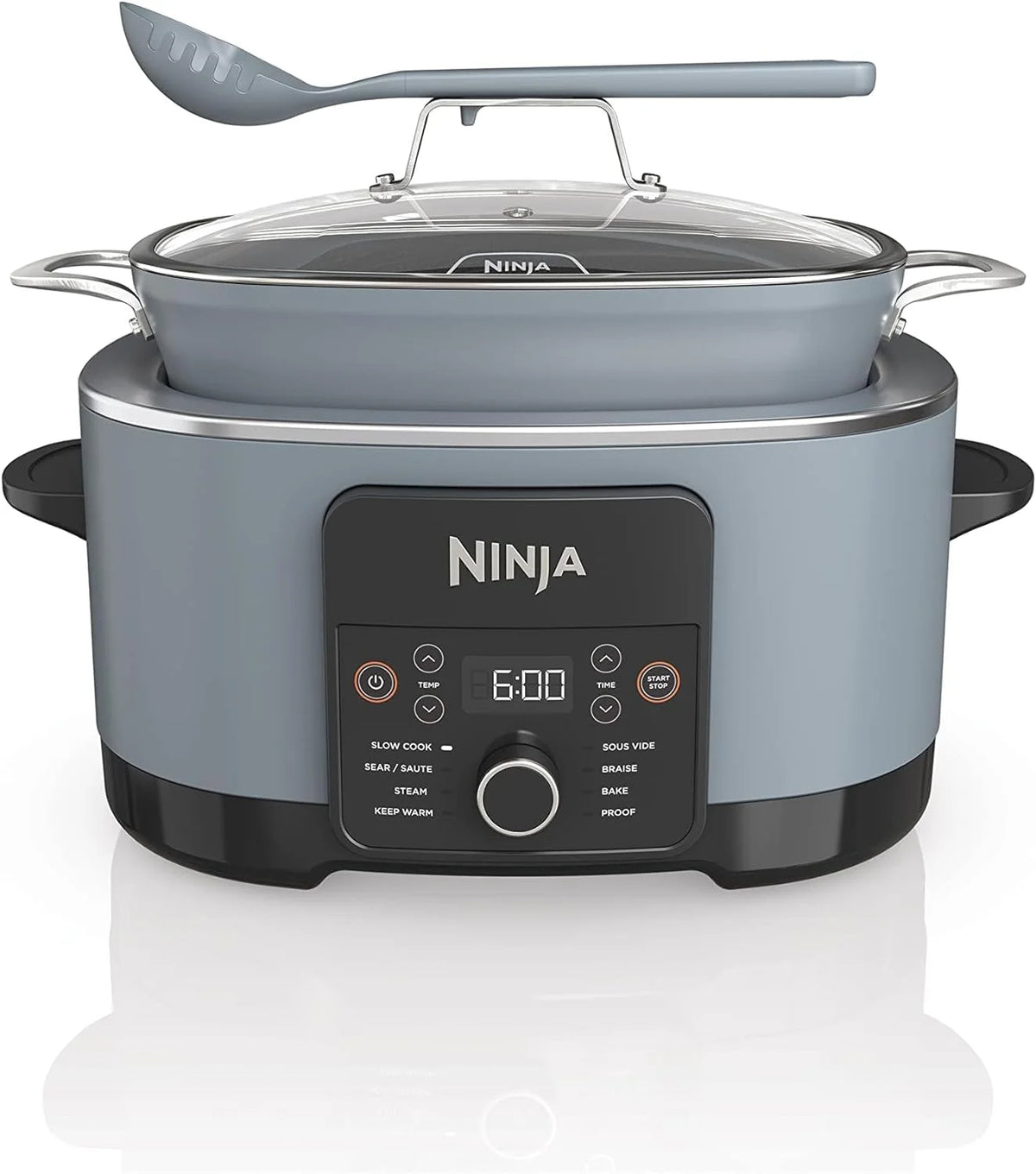 YUQIN 8.5 Quart 8-in-1 Multi-Cooker and Slow Cooker - Sea Salt Gray