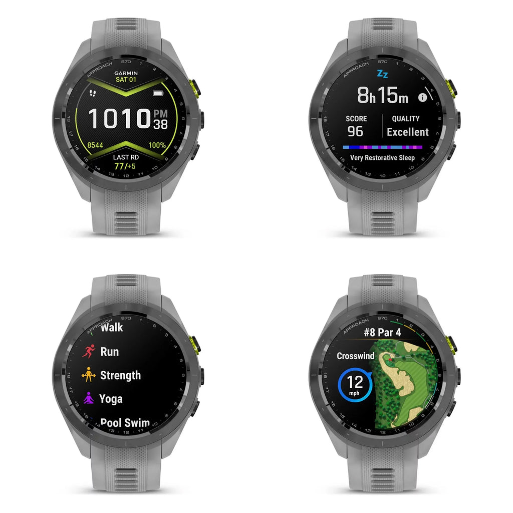 Garmin Approach S70 42mm Golf GPS Smartwatch, AMOLED Touchscreen Display - Gray