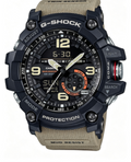 Casio - Men's G-Shock Mudmaster Twin-Sensor Analog-Digital 55mm Watch - Tan