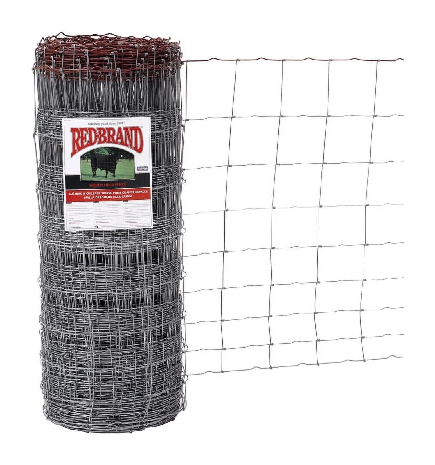 Monarch 39 in. H X 330 ft. L Steel Field Fence Silver