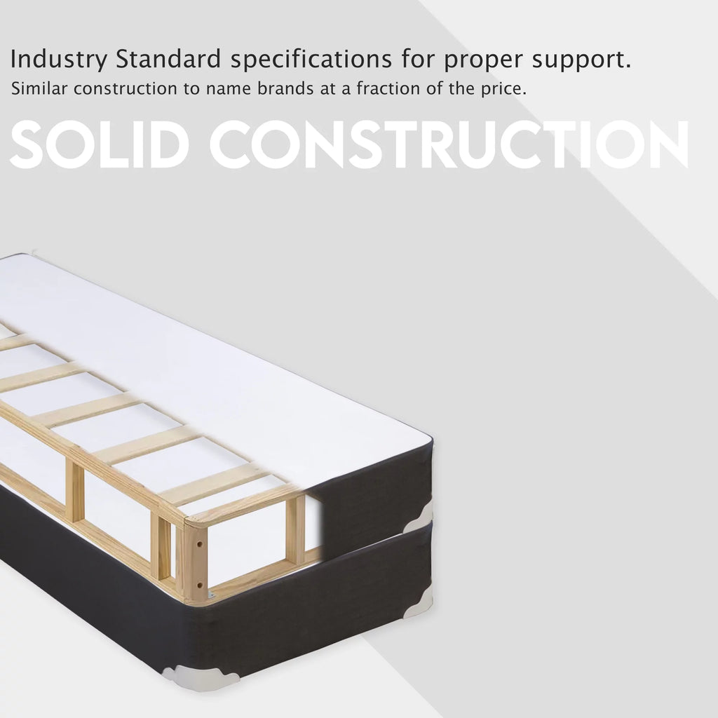 8" Split wood Box Spring/Foundation for Mattress, Queen