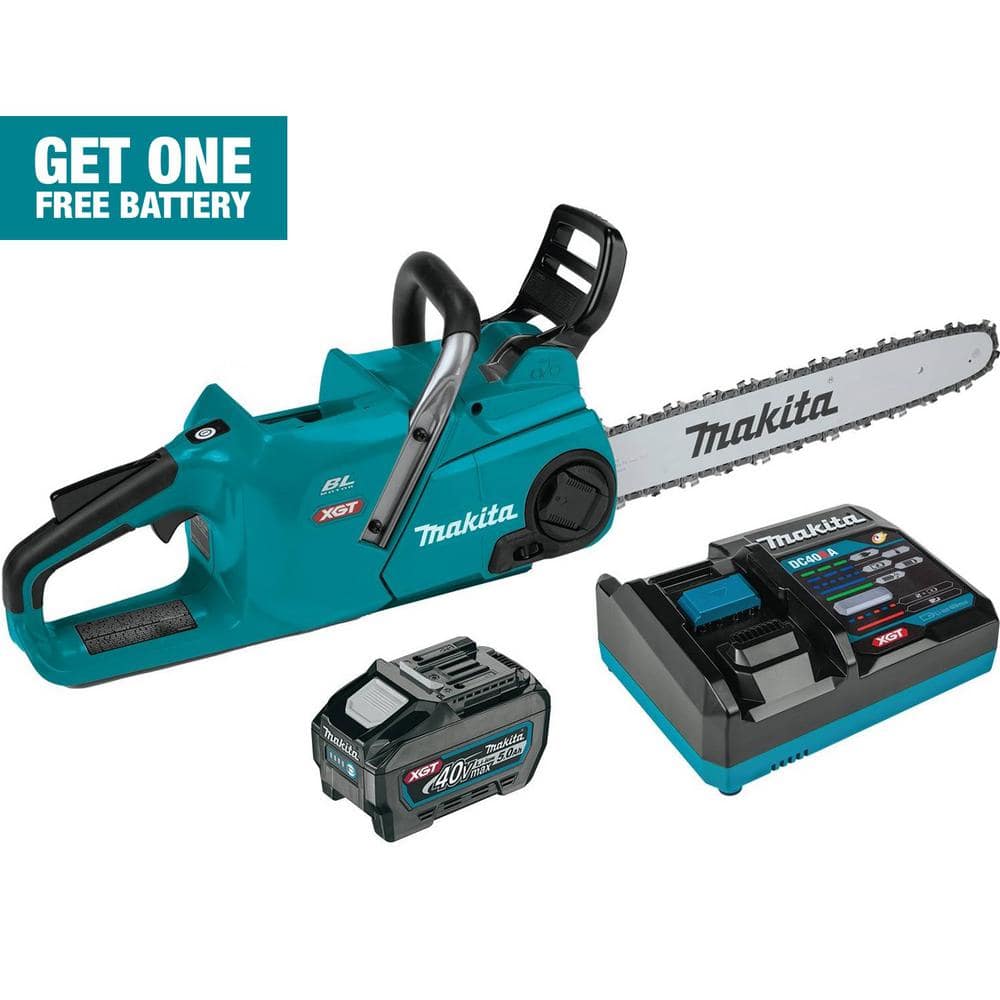18 in. 40V max XGT Brushless Electric Battery Chainsaw Kit (5.0Ah) GCU06T1