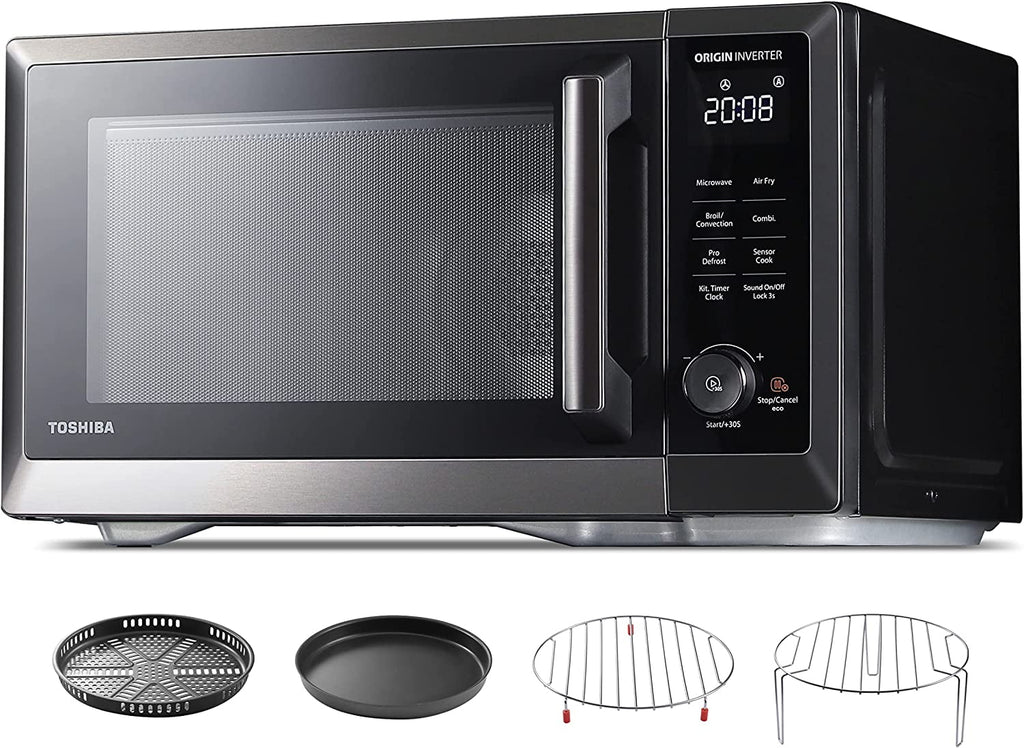 TOSHIBA 7-in-1 Countertop Microwave Oven and Air Fryer Combo, 1.0 cu.ft - 1000W
