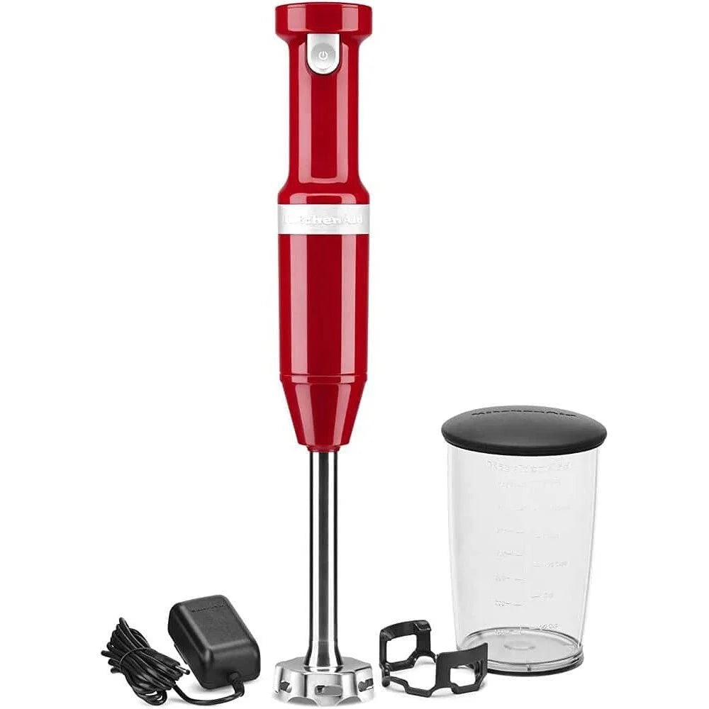 Cordless Variable Speed Hand Blender with Chopper and Whisk Attachment